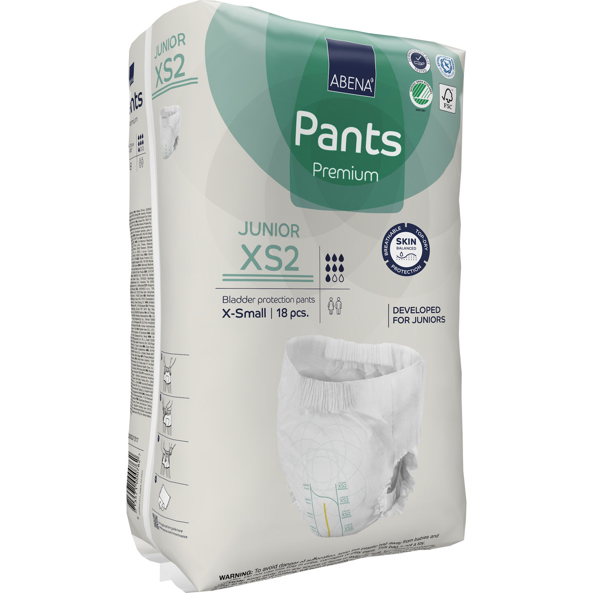 Abena Pants Junior Youth Incontinence Pull Ups, XS2