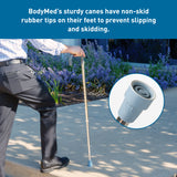 BodyMed Round Handle Cane, Aluminum, Adjustable Height