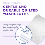 Prevail Premium Quilted Adult Washcloths