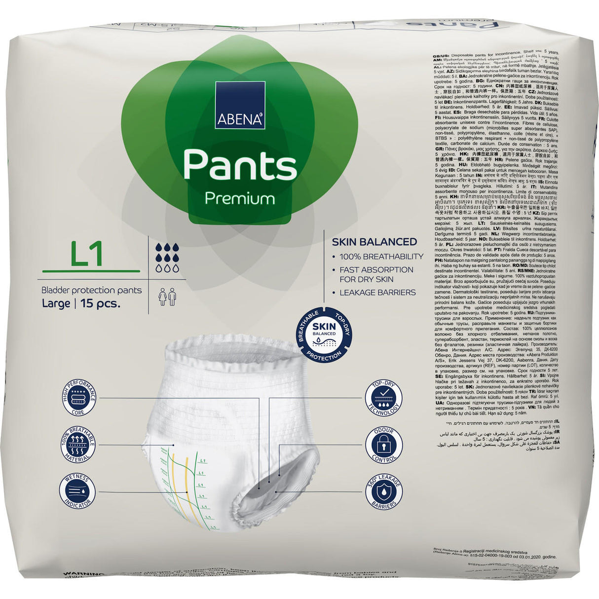 Abena Pants Premium Pull-On Underwear Level 1