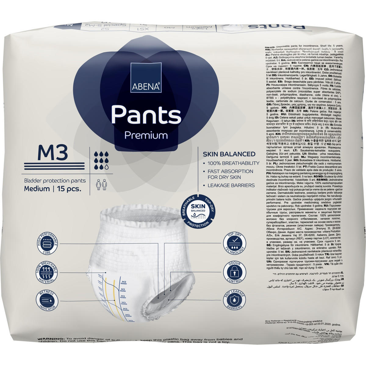 Abena Pants Premium Pull-On Underwear Level 3