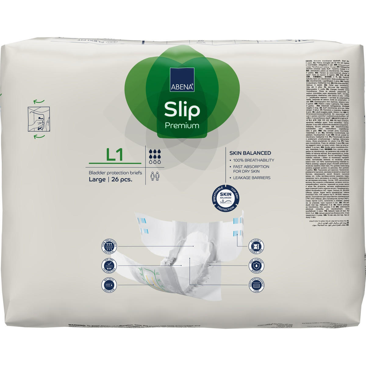 Abena Slip Premium Level 1 Adult Diapers