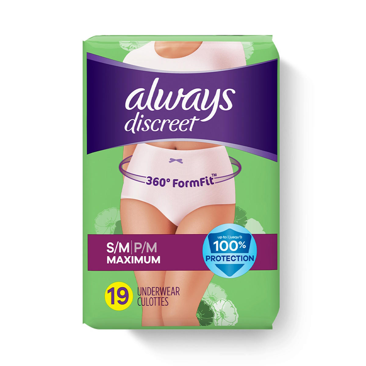 Always Discreet Maximum Protection Underwear for Women