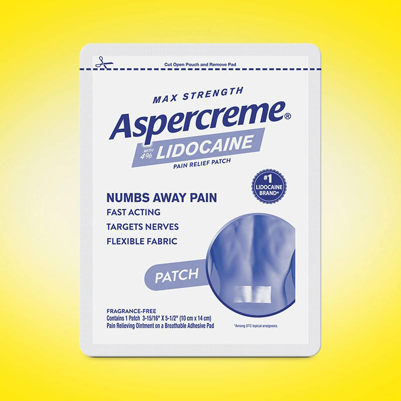 Aspercreme Max Strength Lidocaine Pain Relief Patch