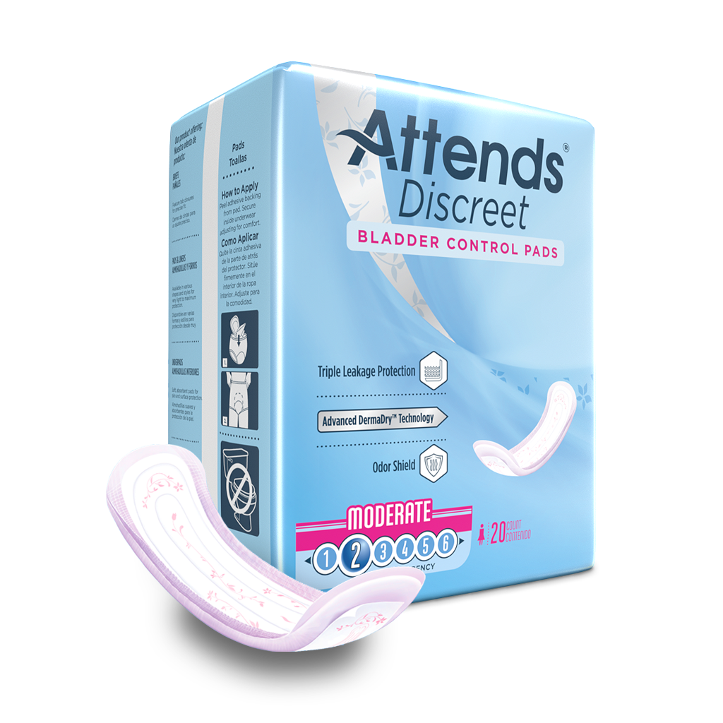 Attends Discreet Bladder Control Pads