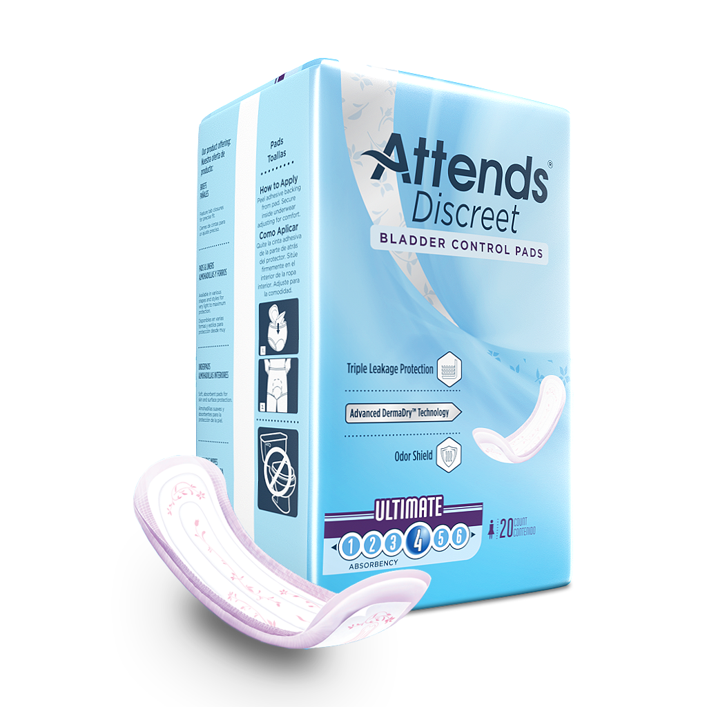 Attends Discreet Bladder Control Pads