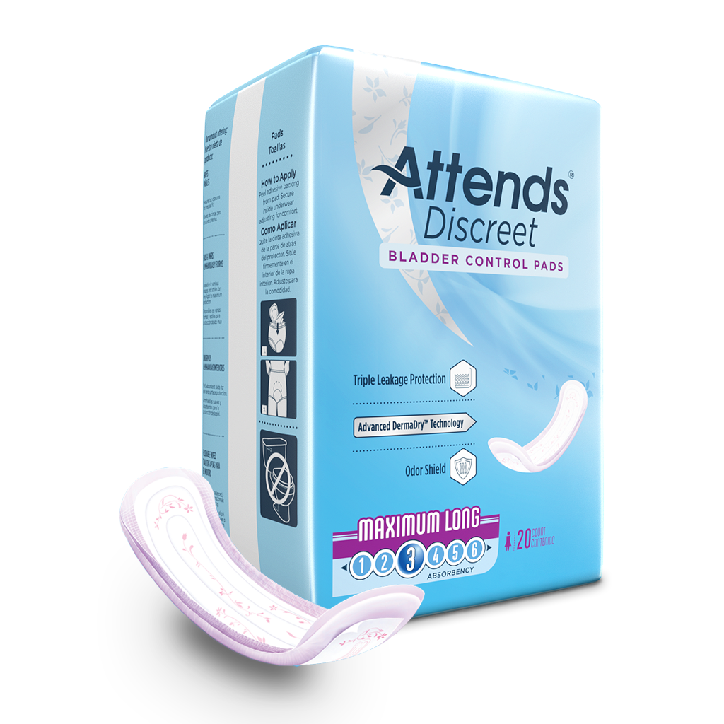 Attends Discreet Bladder Control Pads