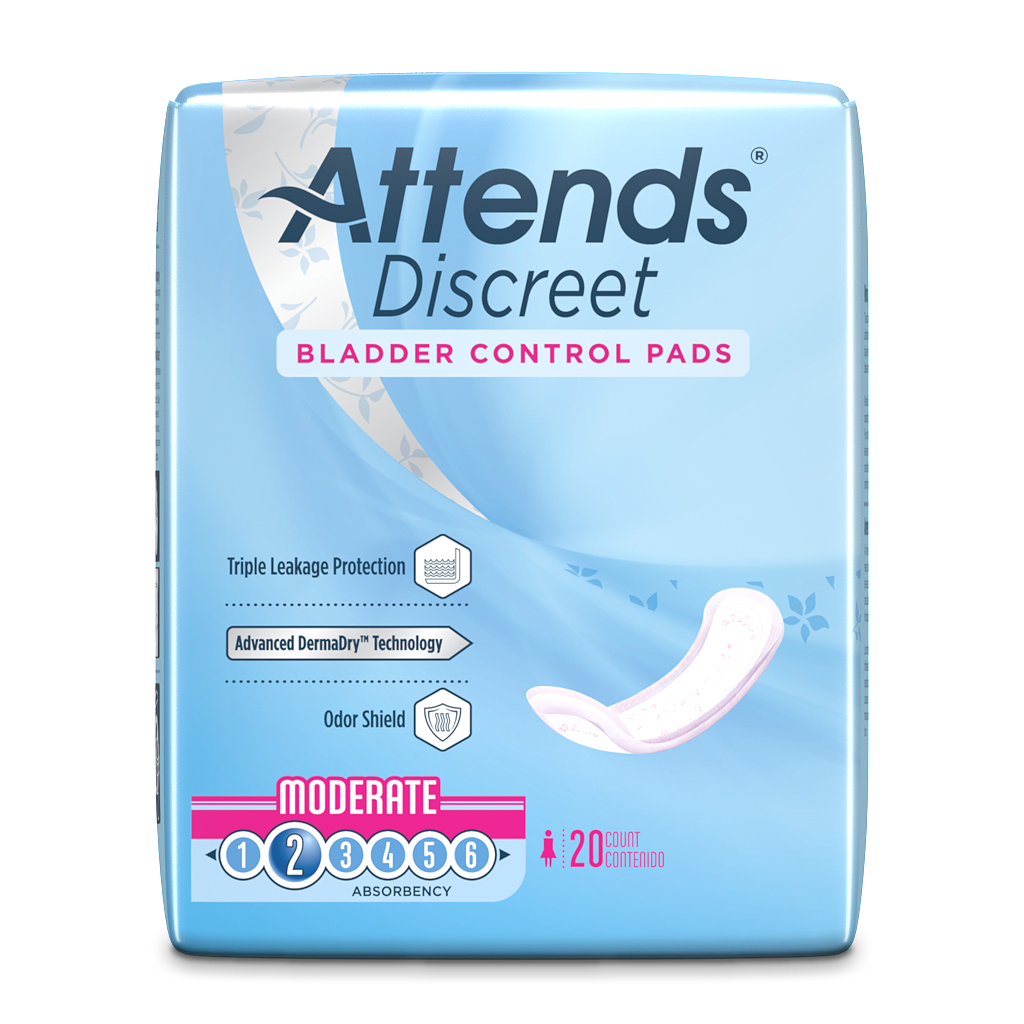 Attends Discreet Bladder Control Pads