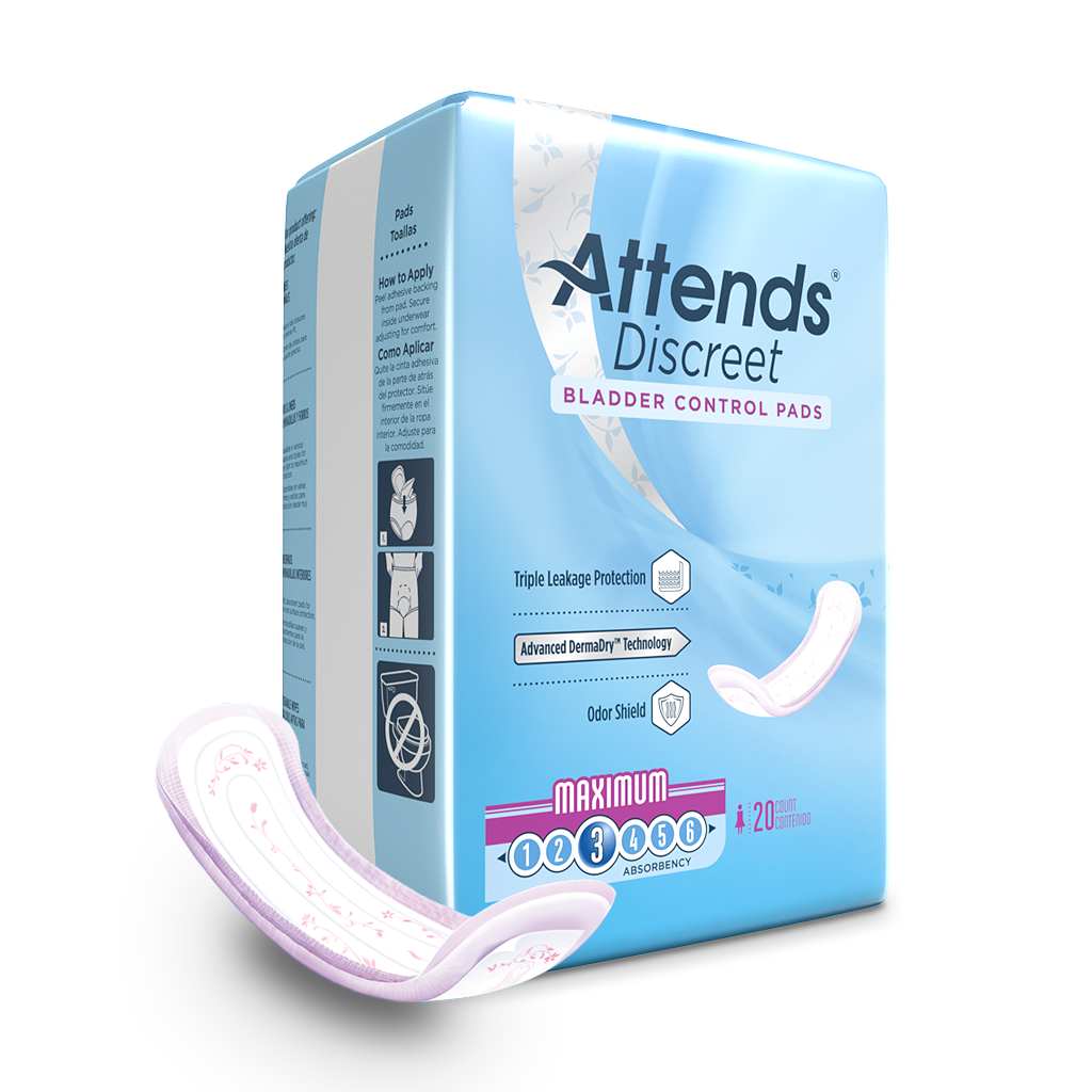 Attends Discreet Bladder Control Pads