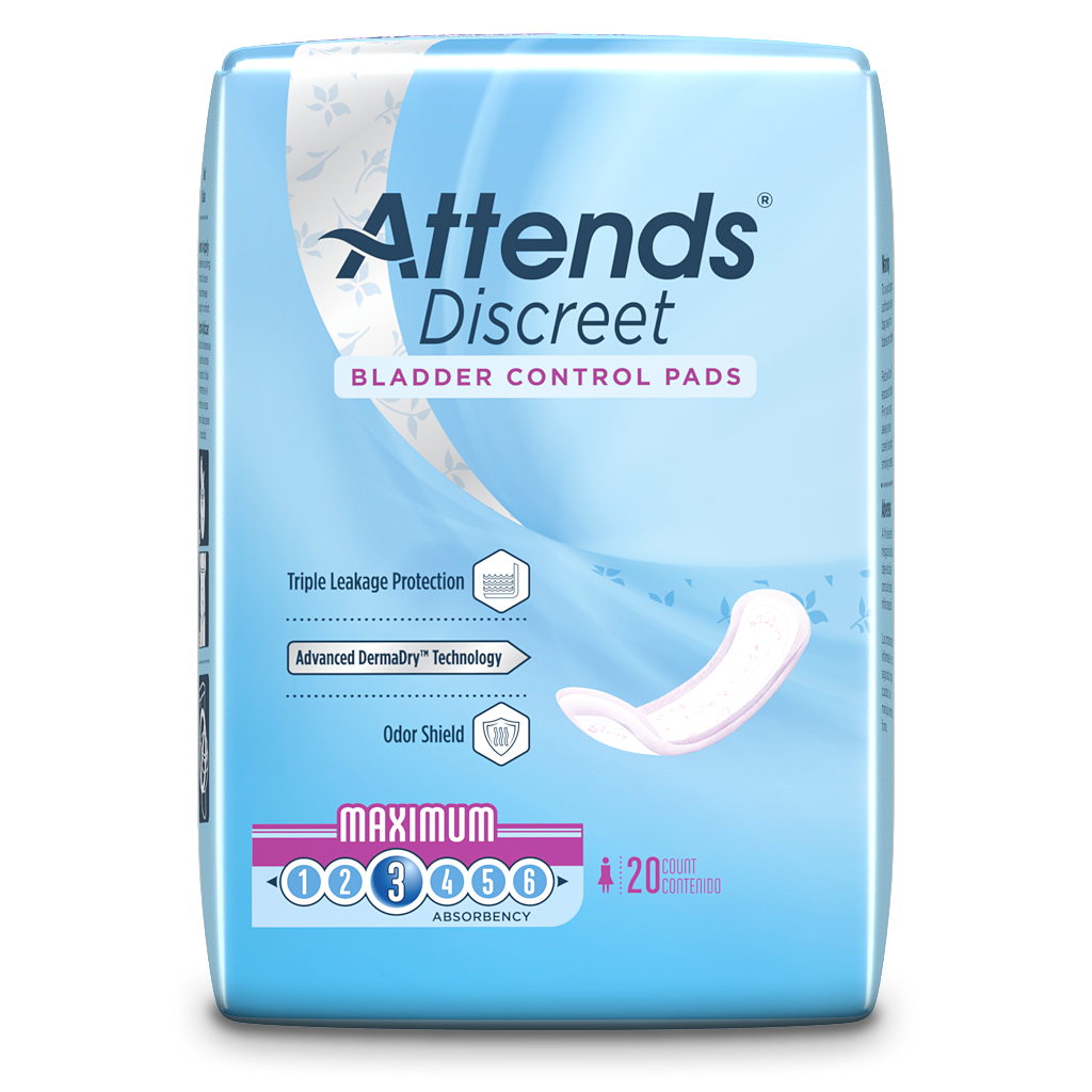 Attends Discreet Bladder Control Pads