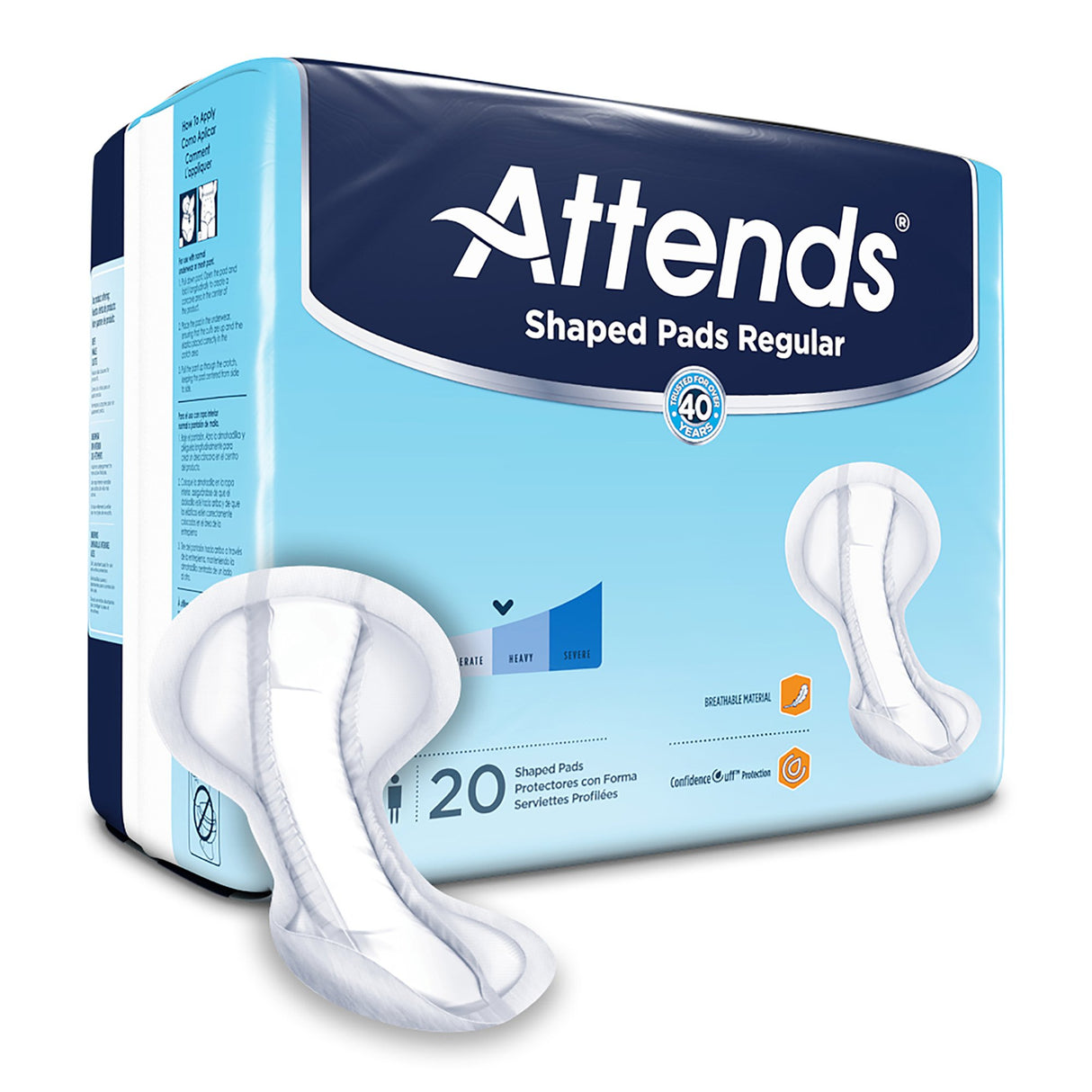 Attends Shaped Pads Regular