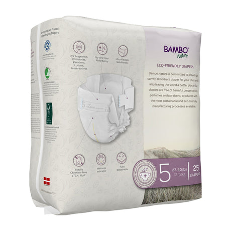 Bambo Nature Dream Eco-Friendly Baby Diapers, Size 5