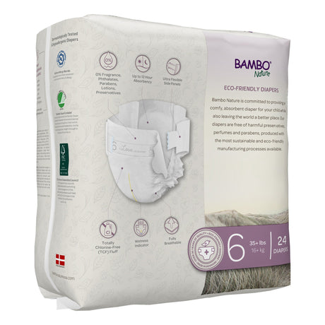 Bambo Nature Dream Eco-Friendly Baby Diapers, Size 6