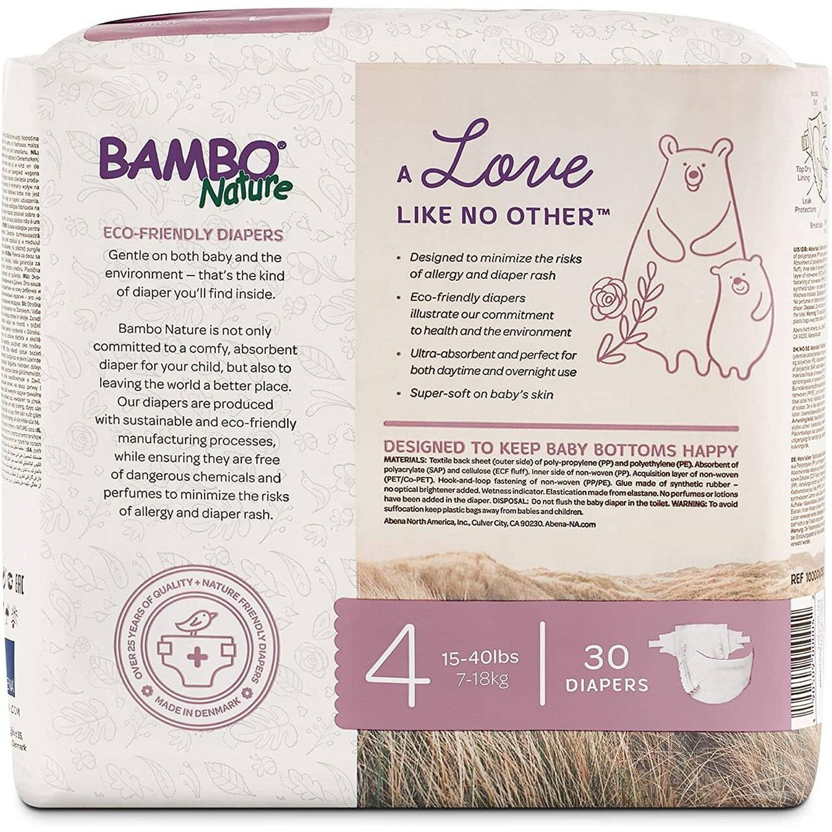 Bambo Nature Eco-Friendly Baby Diapers, Size 4