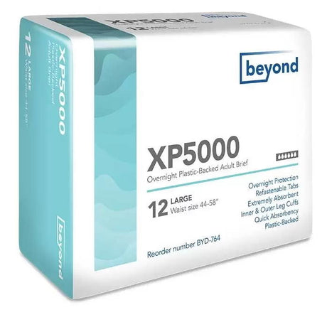 Beyond XP5000 Adult Diapers w/ Plastic Backing