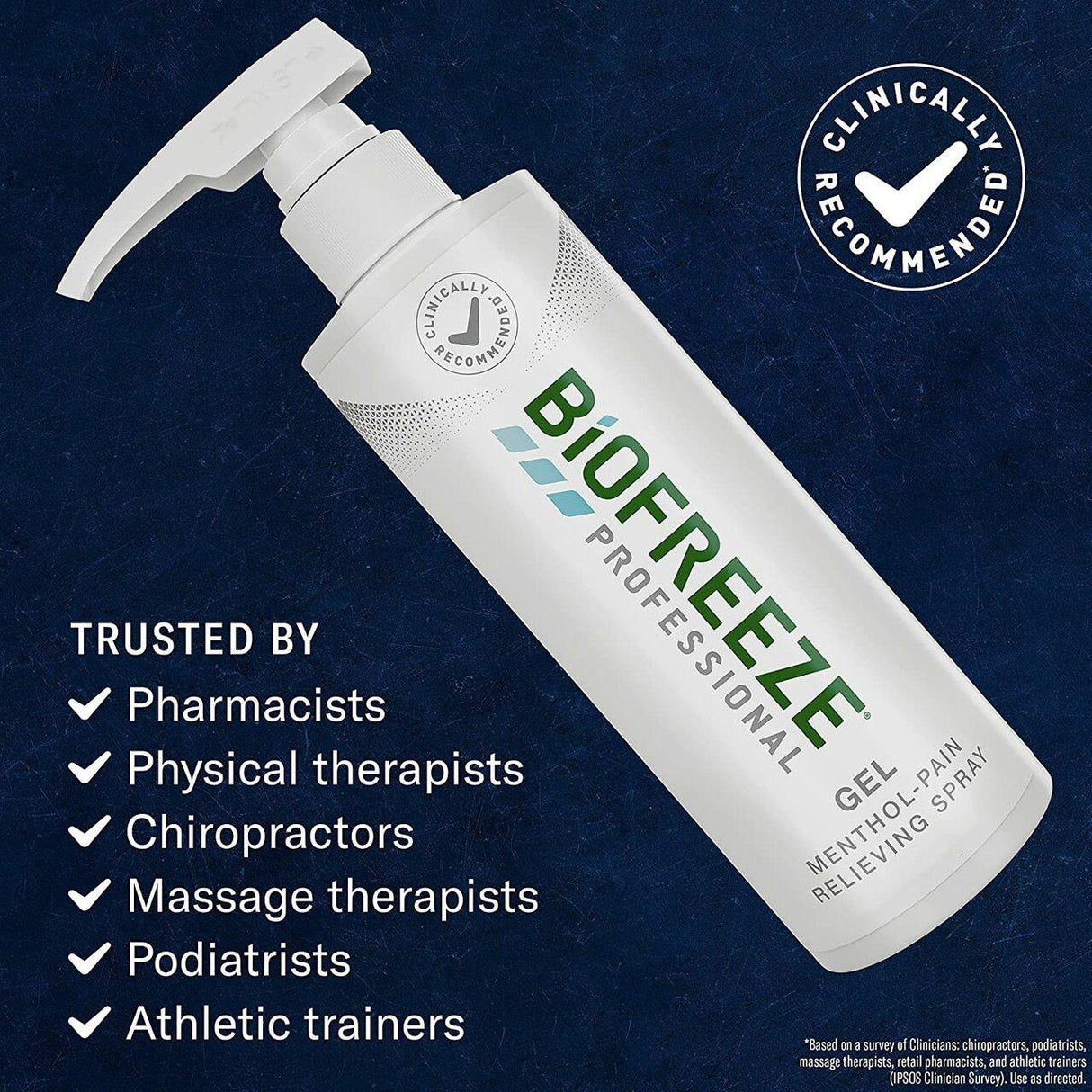 Biofreeze Professional Pain Relief Gel, Green, 16 oz Pump