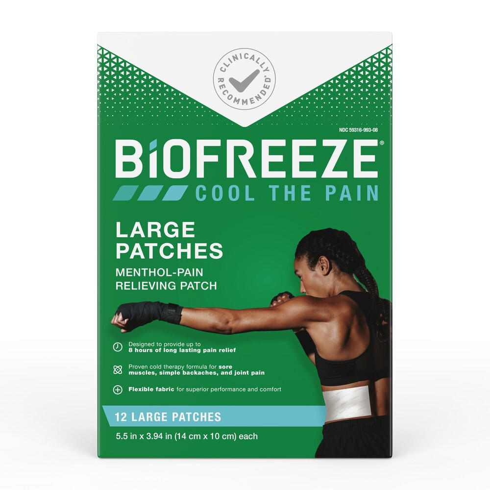 Biofreeze Professional Pain Relief Patch, Box, Large Patches