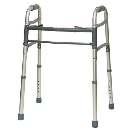 BodyMed 2 Button Folding Walker w/o Wheels