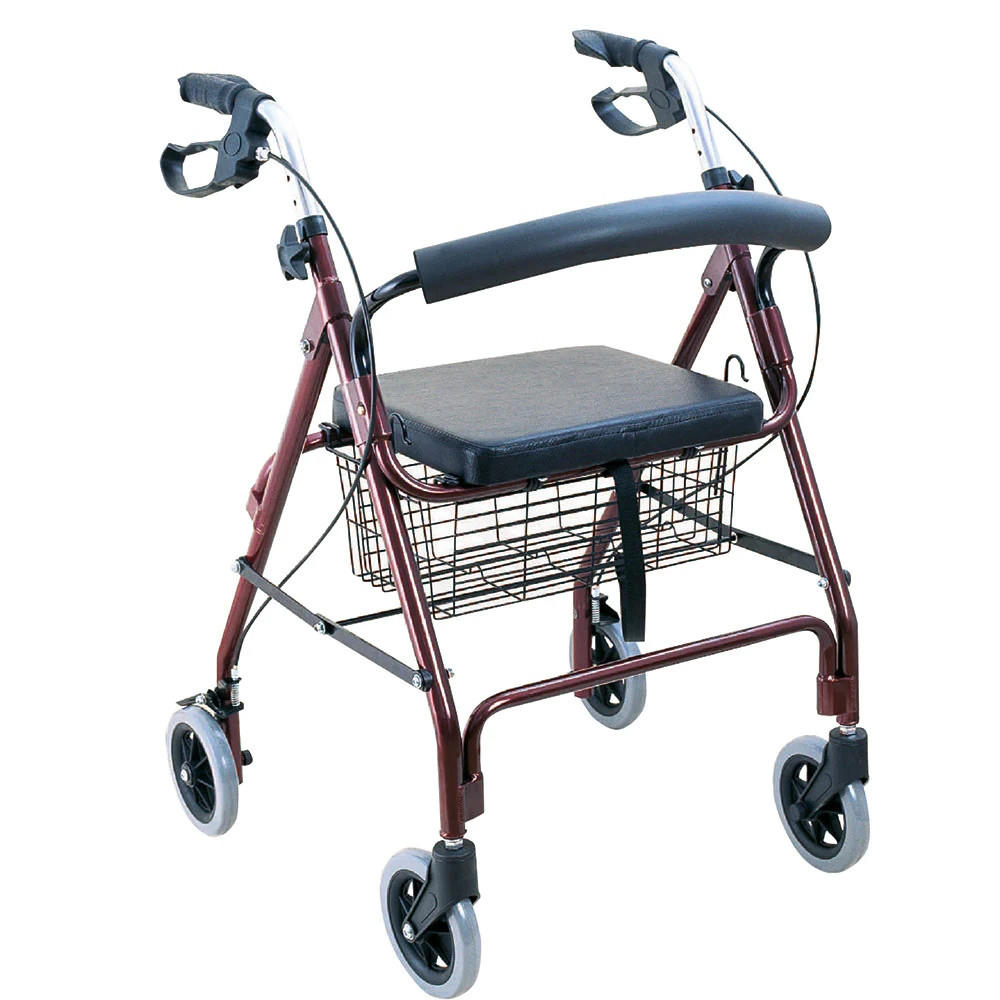 BodyMed Aluminum Rollator with 6-inch Wheels