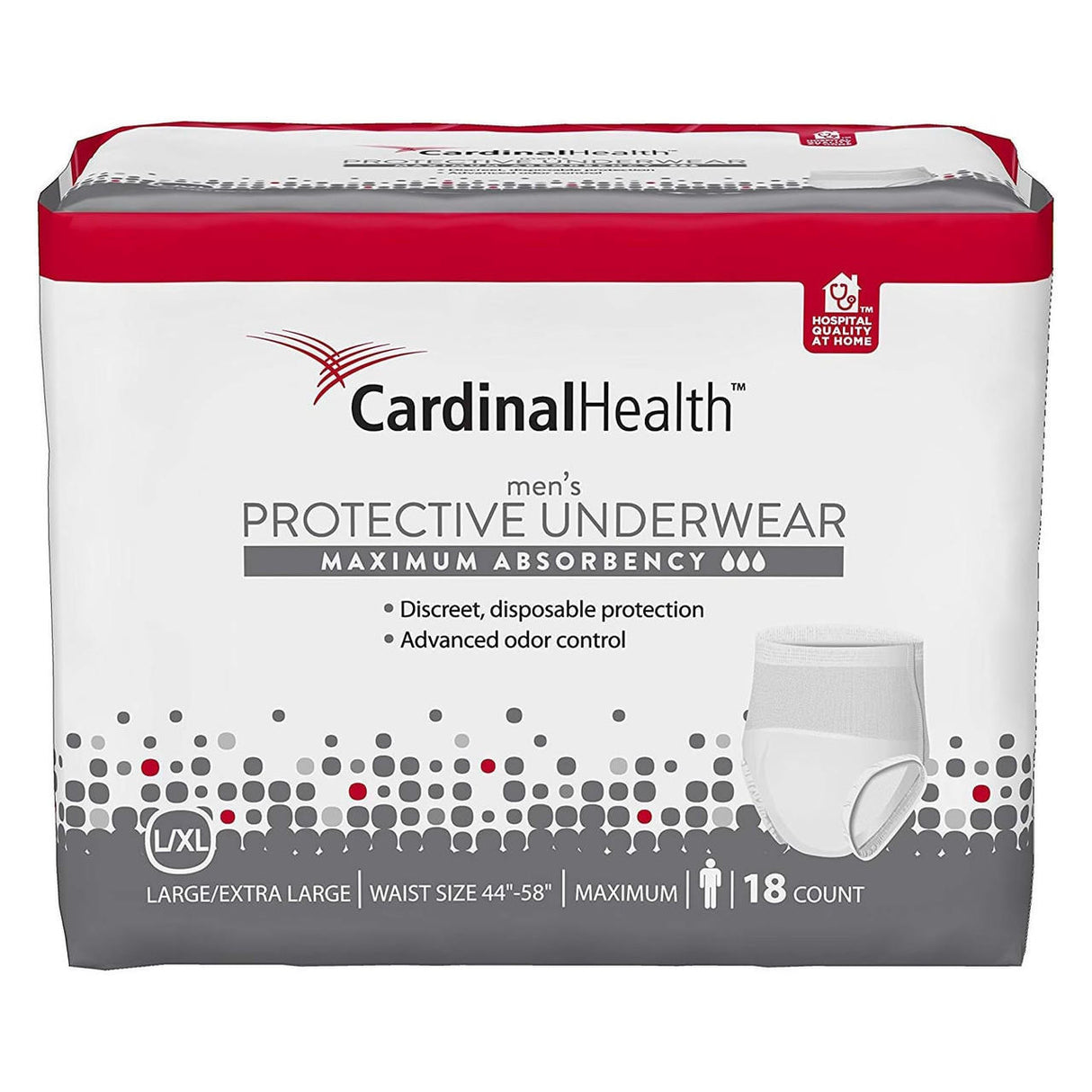 Cardinal Health Men's Protective Underwear, Maximum