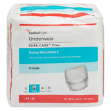 Cardinal Health Sure Care Plus Underwear, Heavy Absorbency