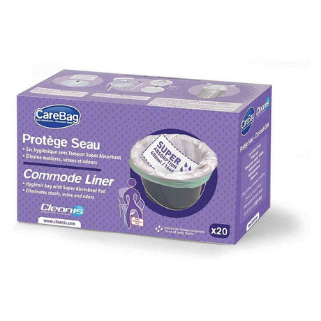 Carebag Oxo-Biodegradable Commode Liner w/ Super Absorbent Pad