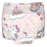 Crinklz Printed Adult Diapers w/ Plastic Backing, Fairy Tale Print