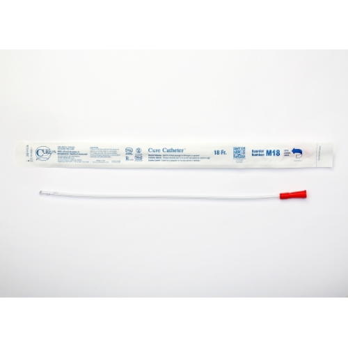 Cure Straight Tip Uncoated PVC Urethral Catheter, Male