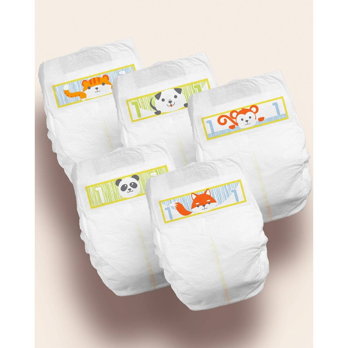 Cuties Complete Care Baby Diapers, Size 1