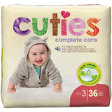 Cuties Complete Care Baby Diapers, Size 3