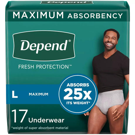 Depend Fit-Flex Men's Underwear, Maximum