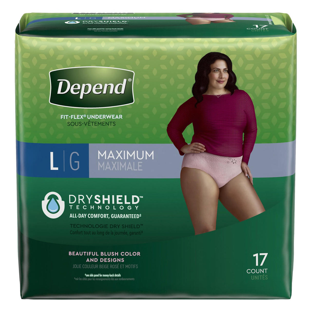 Depend FIT-FLEX Underwear for Women, Maximum