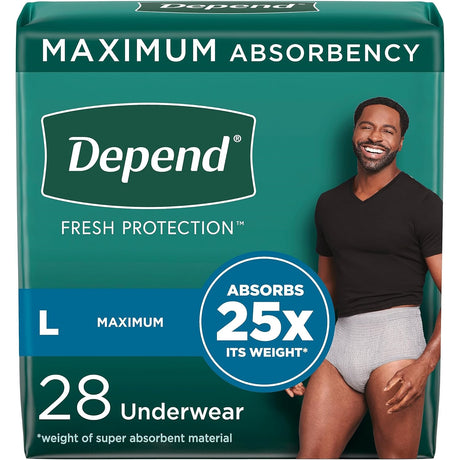 Depend Fresh Protection Underwear for Men, Maximum