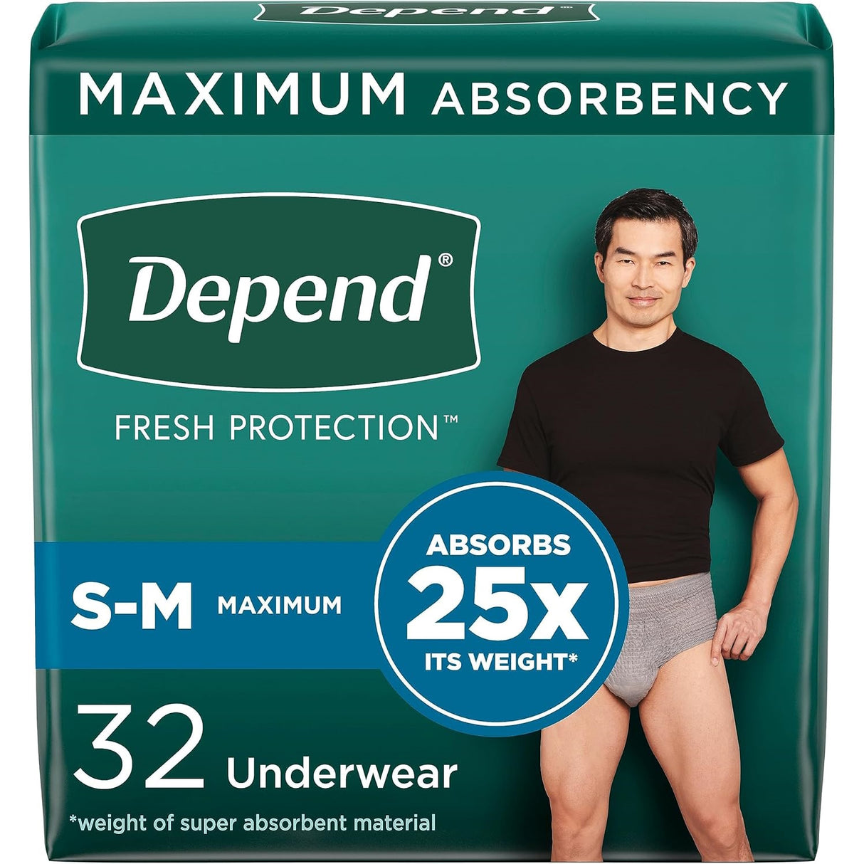 Depend Fresh Protection Underwear for Men, Maximum