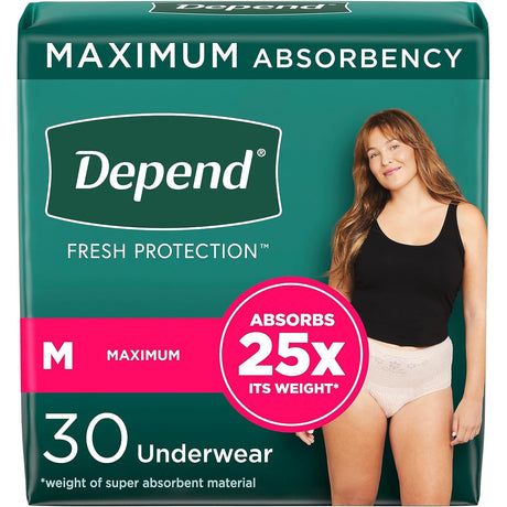 Depend Fresh Protection Underwear for Women, Maximum