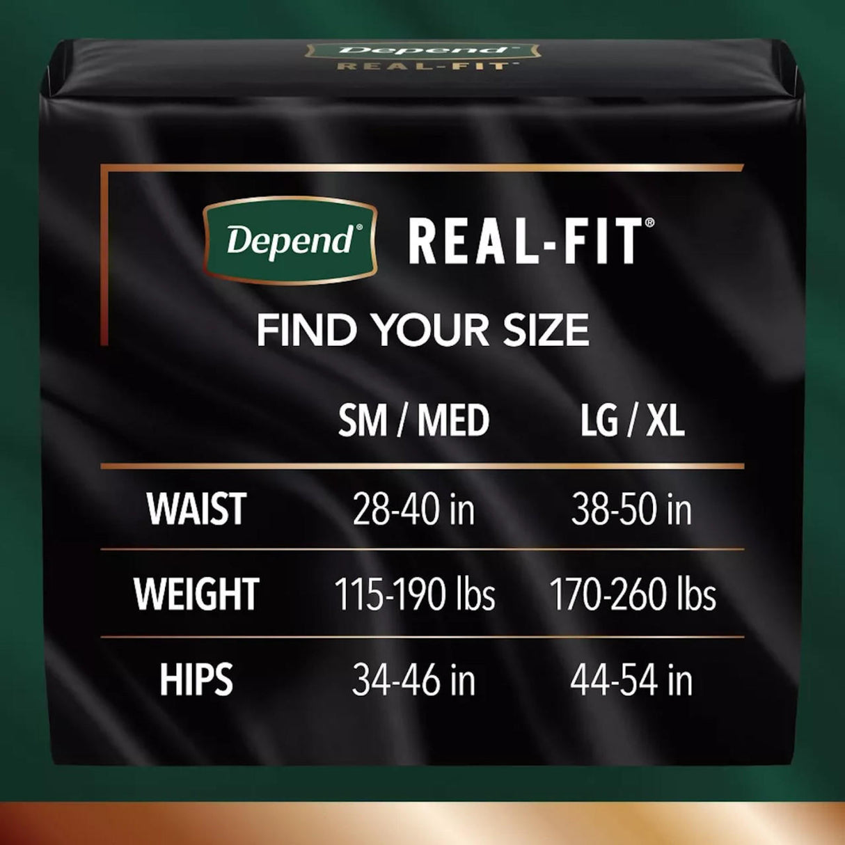 Depend Men's Real Fit Absorbent Underwear, Maximum