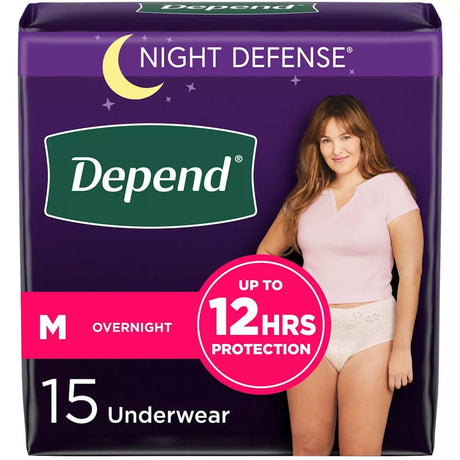 Depend Night Defense Overnight Underwear for Women