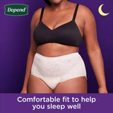 Depend Night Defense Overnight Underwear for Women