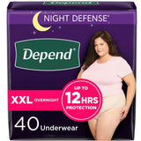 Depend Night Defense Overnight Underwear for Women