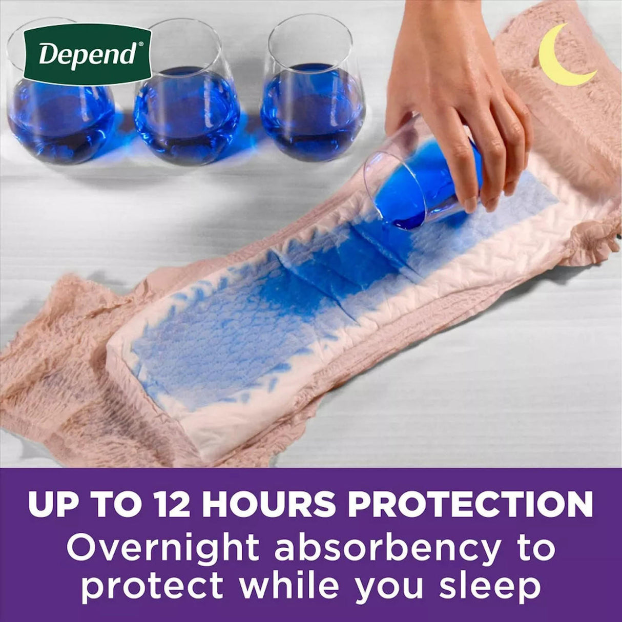 Depend Night Defense Overnight Underwear for Women