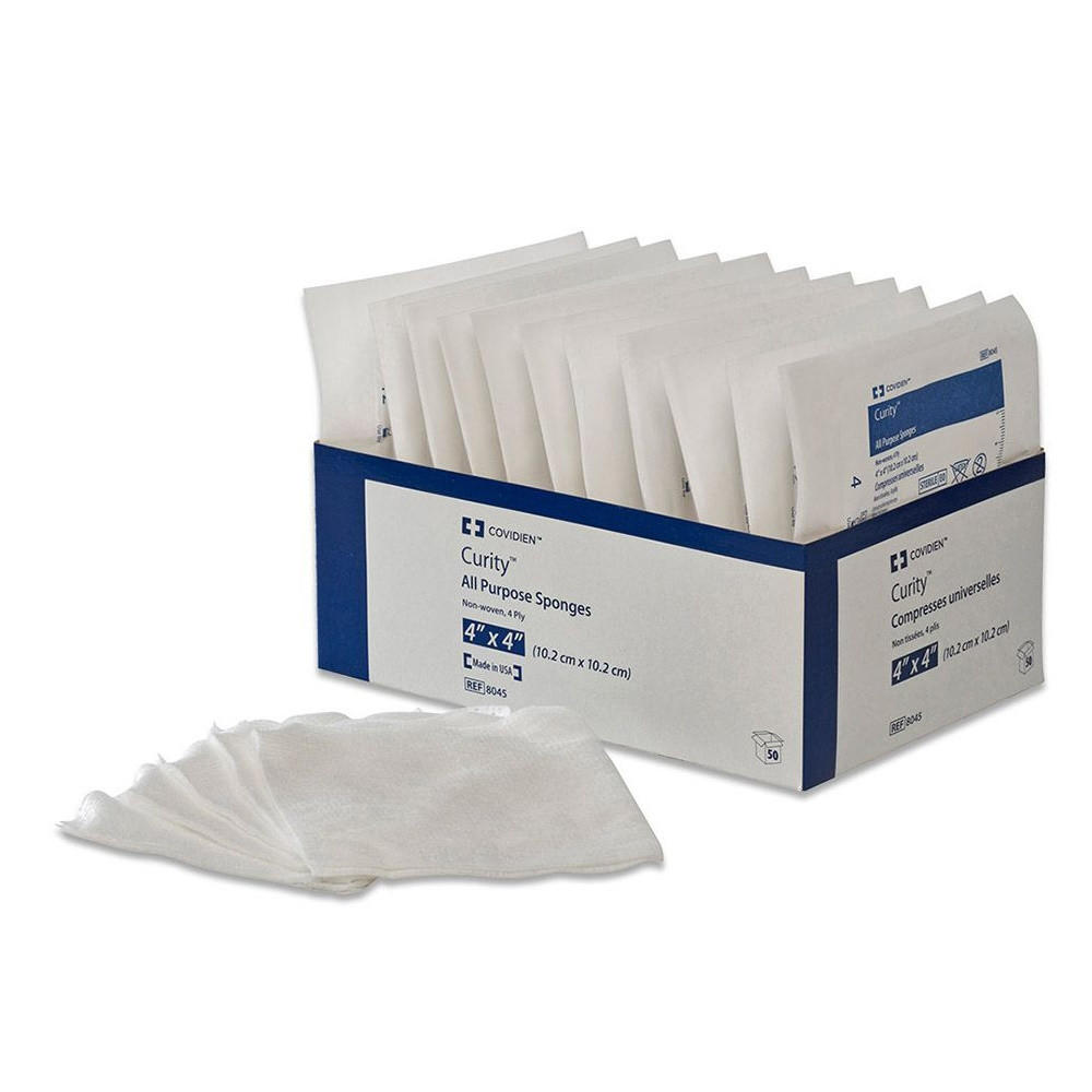 Dermacea Sterile Non-Woven Sponge, 4-Ply Square