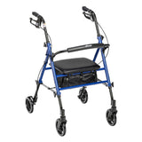 Drive Adjustable Height Rollator, Blue