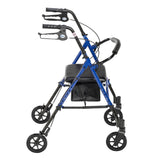 Drive Adjustable Height Rollator, Blue