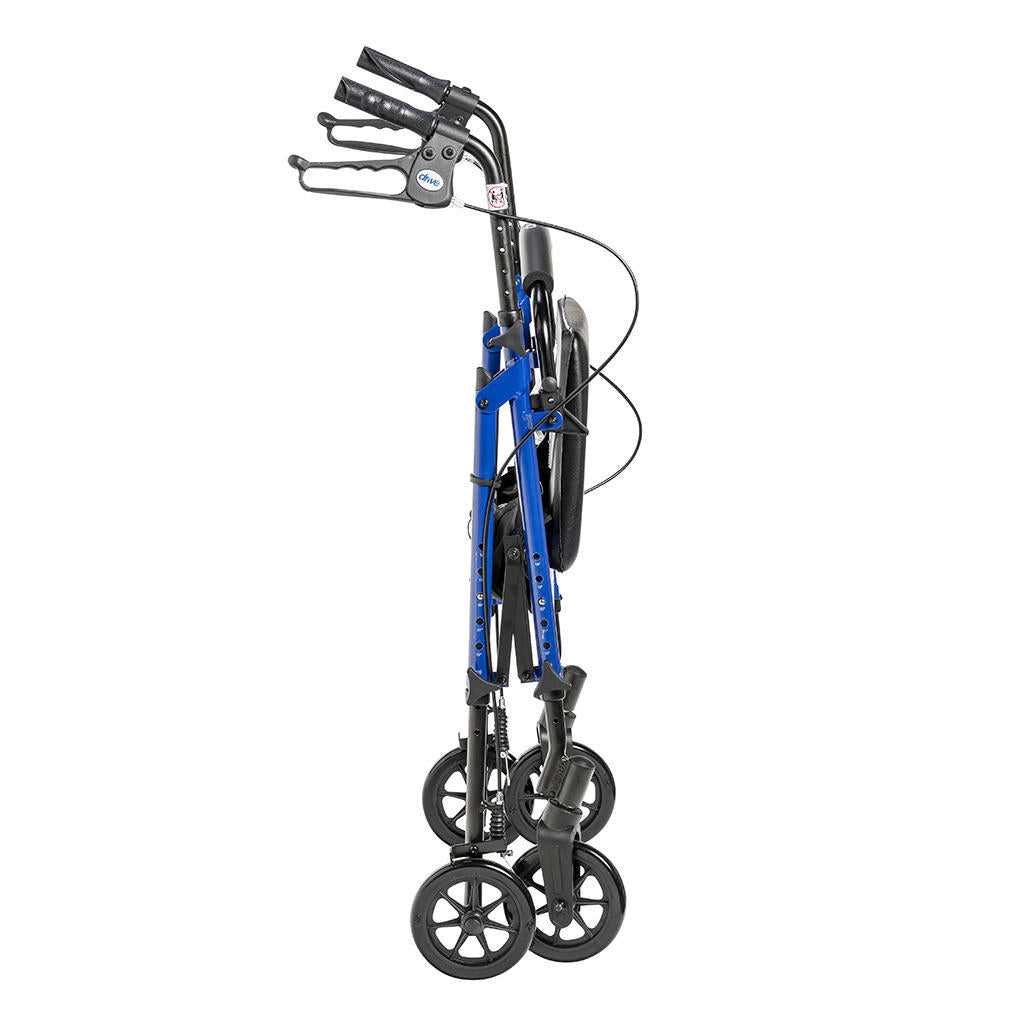 Drive Adjustable Height Rollator, Blue