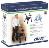 Drive Adjustable Height Rollator, Blue