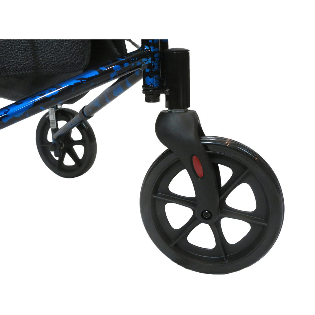 Drive Deluxe 3 Wheel Aluminum Rollator, Flame Blue