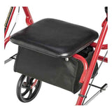 Drive Four Wheel Rollator Walker w/ Fold-Up Removable Back Support