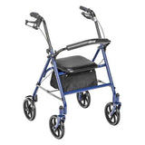 Drive Four Wheel Rollator Walker w/ Fold-Up Removable Back Support