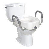 Drive Raised Elongated Toilet Seat with Lock and Arms