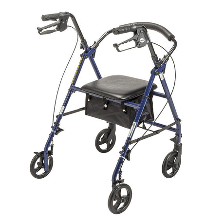 Drive Steel Patient Rollator w/ 6" Wheels, 300 lb Weight Capacity